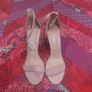 Tan Wicker Heel Sandals